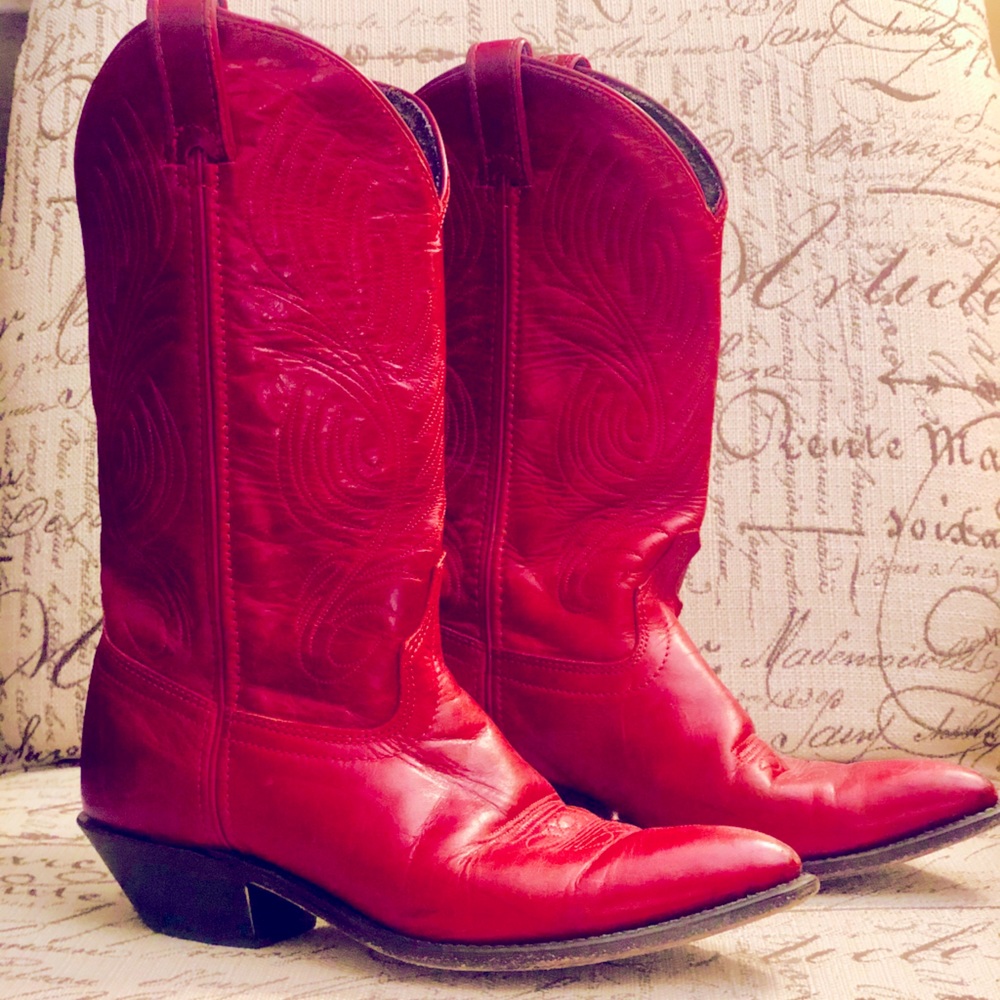 Cherry Red Cowgirl Kicks Western Boots Code West